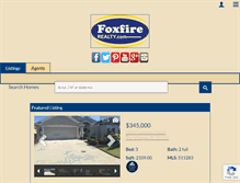 Tablet Screenshot of foxfirerealty.com